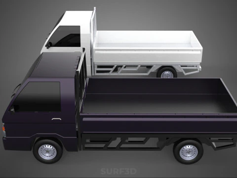 PICKUP FLAT DECK PICK UP COLT DELICA L300 CAR TRUCK CARRY DIESEL 3D Model