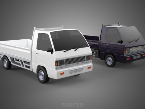 PICKUP FLAT DECK PICK UP COLT DELICA L300 CAR TRUCK CARRY DIESEL 3D Model