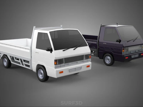 PICKUP FLAT DECK PICK UP COLT DELICA L300 CAR TRUCK CARRY DIESEL 3D Model