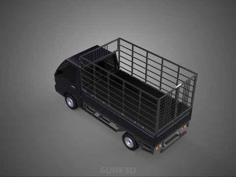 CAGE PICK UP FLAT DECK COLT DELICA L300 PICKUP TRUCK CARGO BED 3D Model