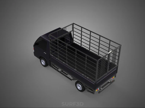 CAGE PICK UP FLAT DECK COLT DELICA L300 PICKUP TRUCK CARGO BED 3D Model