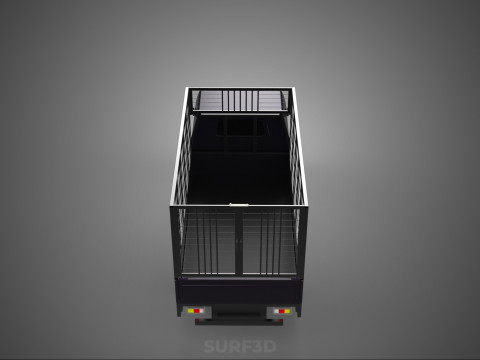 CAGE PICK UP FLAT DECK COLT DELICA L300 PICKUP TRUCK CARGO BED 3D Model