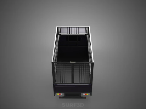 CAGE PICK UP FLAT DECK COLT DELICA L300 PICKUP TRUCK CARGO BED 3D Model