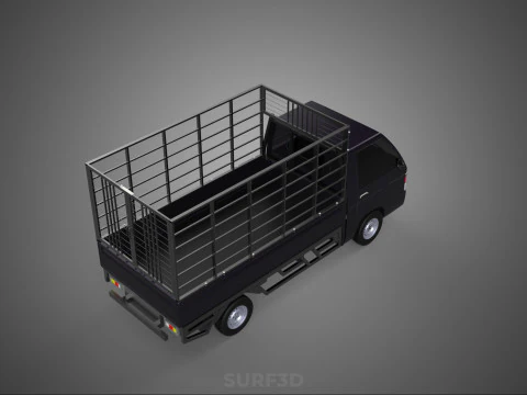 CAGE PICK UP FLAT DECK COLT DELICA L300 PICKUP TRUCK CARGO BED 3D Model