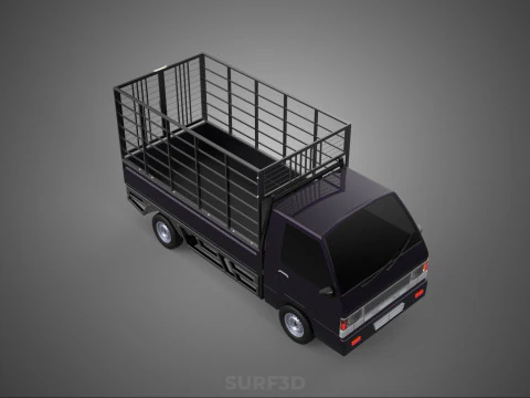 CAGE PICK UP FLAT DECK COLT DELICA L300 PICKUP TRUCK CARGO BED 3D Model