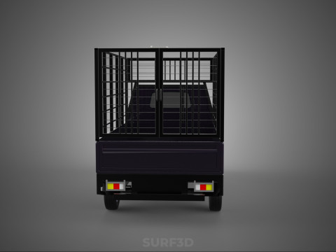 CAGE PICK UP FLAT DECK COLT DELICA L300 PICKUP TRUCK CARGO BED 3D Model