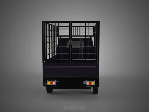 CAGE PICK UP FLAT DECK COLT DELICA L300 PICKUP TRUCK CARGO BED 3D Model
