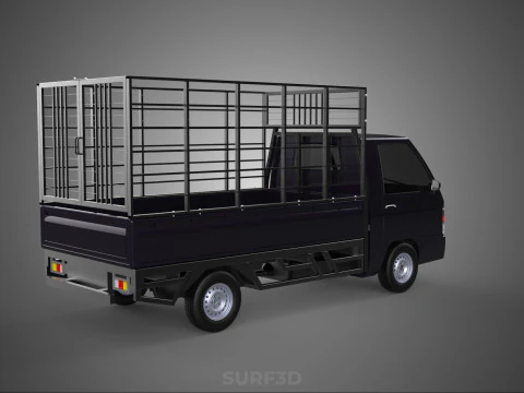 CAGE PICK UP FLAT DECK COLT DELICA L300 PICKUP TRUCK CARGO BED 3D Model