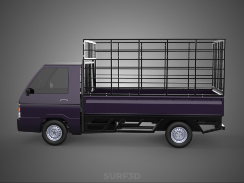 CAGE PICK UP FLAT DECK COLT DELICA L300 PICKUP TRUCK CARGO BED 3D Model