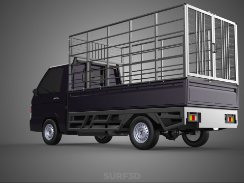 CAGE PICK UP FLAT DECK COLT DELICA L300 PICKUP TRUCK CARGO BED 3D Model