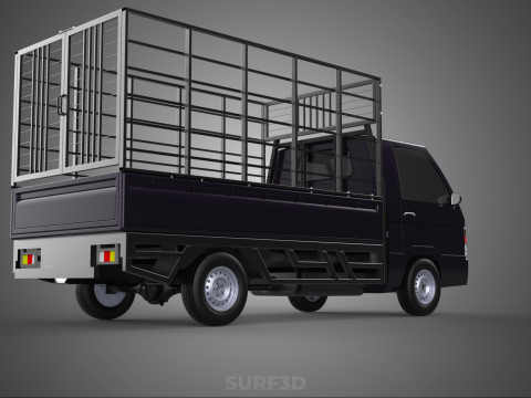 CAGE PICK UP FLAT DECK COLT DELICA L300 PICKUP TRUCK CARGO BED 3D Model