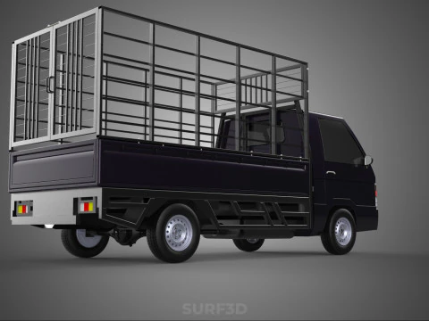 CAGE PICK UP FLAT DECK COLT DELICA L300 PICKUP TRUCK CARGO BED 3D Model
