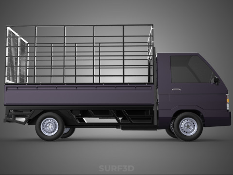 CAGE PICK UP FLAT DECK COLT DELICA L300 PICKUP TRUCK CARGO BED 3D Model