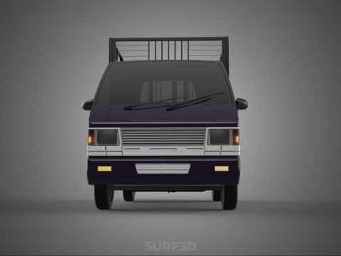 CAGE PICK UP FLAT DECK COLT DELICA L300 PICKUP TRUCK CARGO BED 3D Model