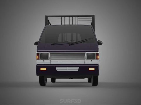 CAGE PICK UP FLAT DECK COLT DELICA L300 PICKUP TRUCK CARGO BED 3D Model