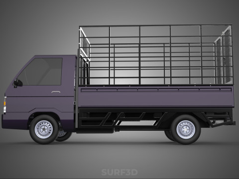 CAGE PICK UP FLAT DECK COLT DELICA L300 PICKUP TRUCK CARGO BED 3D Model
