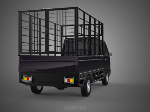 CAGE PICK UP FLAT DECK COLT DELICA L300 PICKUP TRUCK CARGO BED 3D Model