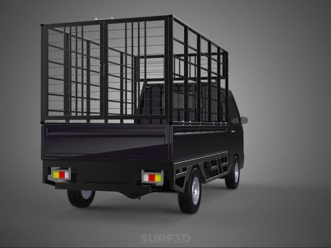 CAGE PICK UP FLAT DECK COLT DELICA L300 PICKUP TRUCK CARGO BED 3D Model