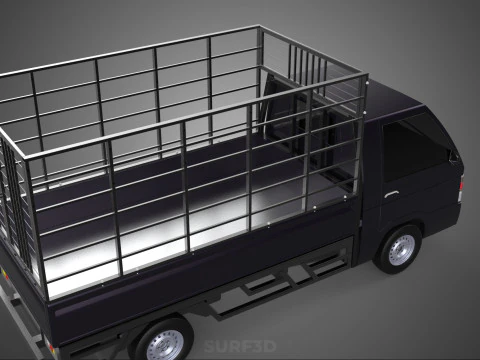 CAGE PICK UP FLAT DECK COLT DELICA L300 PICKUP TRUCK CARGO BED 3D Model
