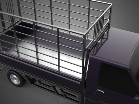 CAGE PICK UP FLAT DECK COLT DELICA L300 PICKUP TRUCK CARGO BED 3D Model