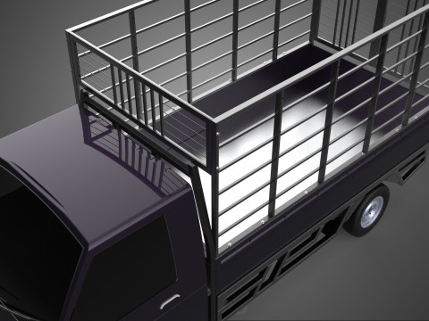 CAGE PICK UP FLAT DECK COLT DELICA L300 PICKUP TRUCK CARGO BED 3D Model