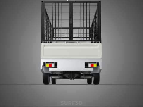 FARM CATTLE PICKUP CAR FLATDECK DELICA L300 TRUCK CAGE CARGO BED Model 3D