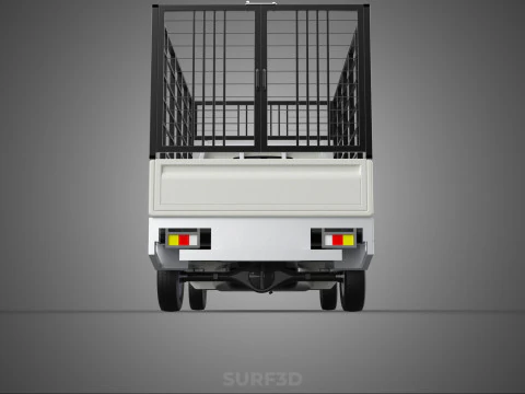 FARM CATTLE PICKUP CAR FLATDECK DELICA L300 TRUCK CAGE CARGO BED 3D Model