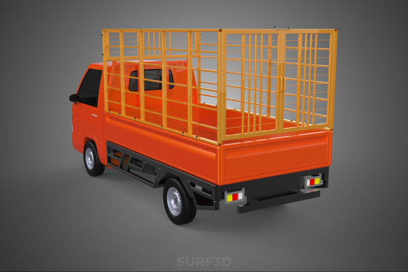 ANIMAL LIVESTOCK CATTLE POULTRY SHEEP COW PICKUP CAR TRUCK CAGE 3D Model .c4d .max .obj .3ds .fbx .stl .blend