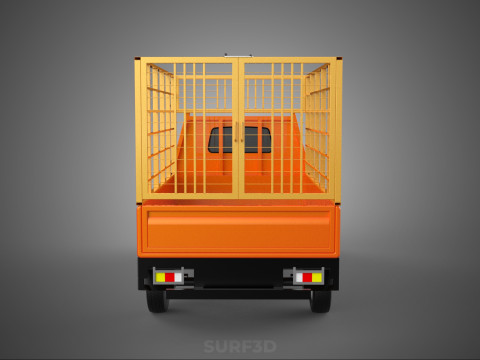 ANIMAL LIVESTOCK CATTLE POULTRY SHEEP COW PICKUP CAR TRUCK CAGE 3D Model