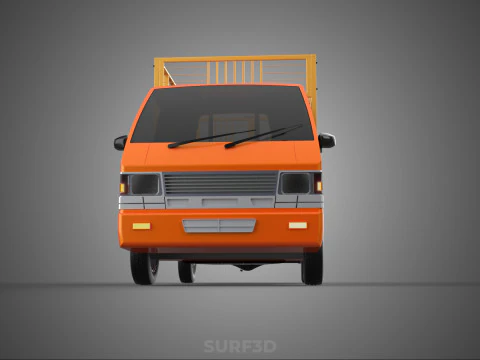 TIER VIEH RINDER GEFL&Uuml;GEL SCHAFE KUH PICKUP AUTO LKW K&Auml;FIG 3D Modell