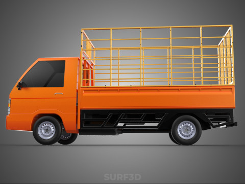ANIMAL LIVESTOCK CATTLE POULTRY SHEEP COW PICKUP CAR TRUCK CAGE 3D Model