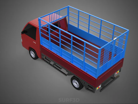TRANSPORT CATTLE TRAILER RACK FENCE TRUCK PICKUP CARRY FLATBED 3D Model