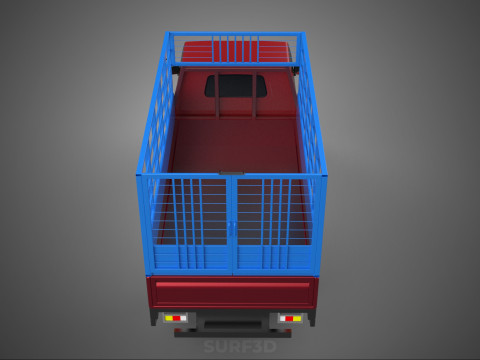 TRANSPORT CATTLE TRAILER RACK FENCE TRUCK PICKUP CARRY FLATBED 3D Модель