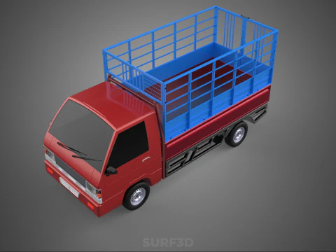 TRANSPORT CATTLE TRAILER RACK FENCE TRUCK PICKUP CARRY FLATBED 3D Model