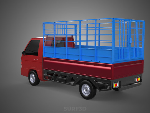 TRANSPORT CATTLE TRAILER RACK FENCE TRUCK PICKUP CARRY FLATBED 3D Модель