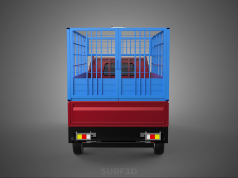 TRANSPORT CATTLE TRAILER RACK FENCE TRUCK PICKUP CARRY FLATBED 3D Модель