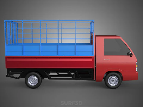 TRANSPORT CATTLE TRAILER RACK FENCE TRUCK PICKUP CARRY FLATBED 3D Model