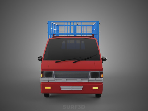 TRANSPORT CATTLE TRAILER RACK FENCE TRUCK PICKUP CARRY FLATBED 3D Модель