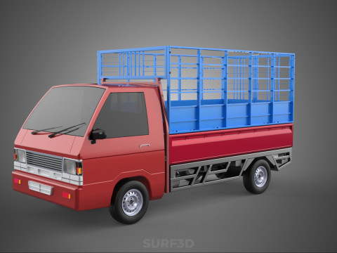 TRANSPORT CATTLE TRAILER RACK FENCE TRUCK PICKUP CARRY FLATBED 3D Модель
