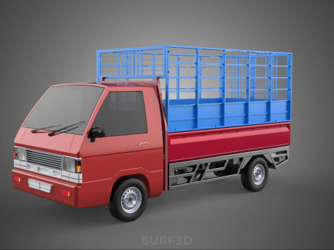 TRANSPORT CATTLE TRAILER RACK FENCE TRUCK PICKUP CARRY FLATBED 3D Model