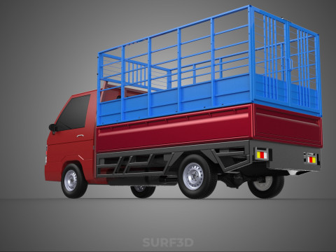 TRANSPORT CATTLE TRAILER RACK FENCE TRUCK PICKUP CARRY FLATBED 3D Модель