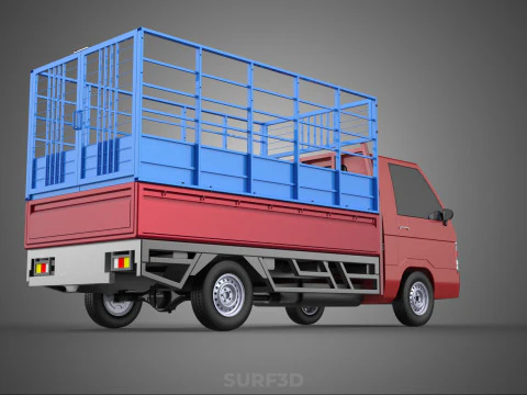TRANSPORT CATTLE TRAILER RACK FENCE TRUCK PICKUP CARRY FLATBED 3D Model
