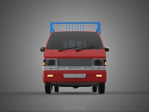 TRANSPORT CATTLE TRAILER RACK FENCE TRUCK PICKUP CARRY FLATBED 3D Модель