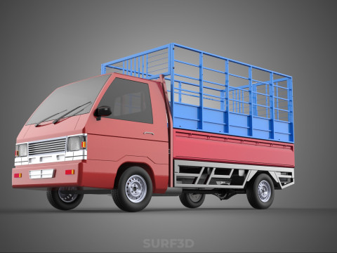 TRANSPORT CATTLE TRAILER RACK FENCE TRUCK PICKUP CARRY FLATBED 3D Модель