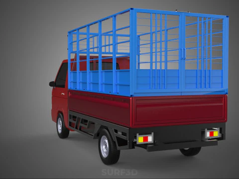 TRANSPORT CATTLE TRAILER RACK FENCE TRUCK PICKUP CARRY FLATBED 3D Model