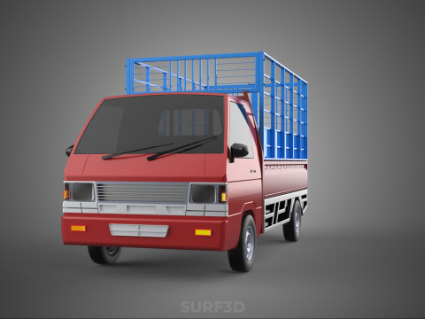 TRANSPORT CATTLE TRAILER RACK FENCE TRUCK PICKUP CARRY FLATBED 3D Модель