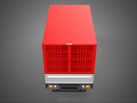 CARRIER POULTRY CHICKENS RACK FENCE CAGE CARGO TRUCK PICKUP CAR 3D Model