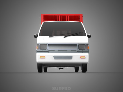 CARRIER POULTRY CHICKENS RACK FENCE CAGE CARGO TRUCK PICKUP CAR Modelo 3D