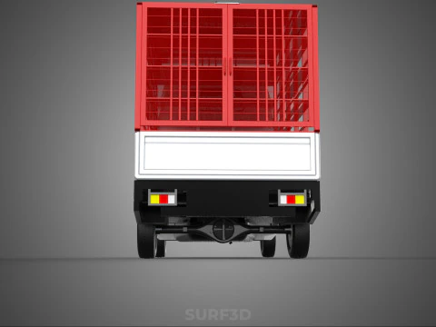 CARRIER POULTRY CHICKENS RACK FENCE CAGE CARGO TRUCK PICKUP CAR 3D Model