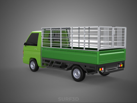 FOWL POULTRY BIRD CARRIER RACK FENCE CAGE TRUCK PICKUP CAR CARGO Model 3D